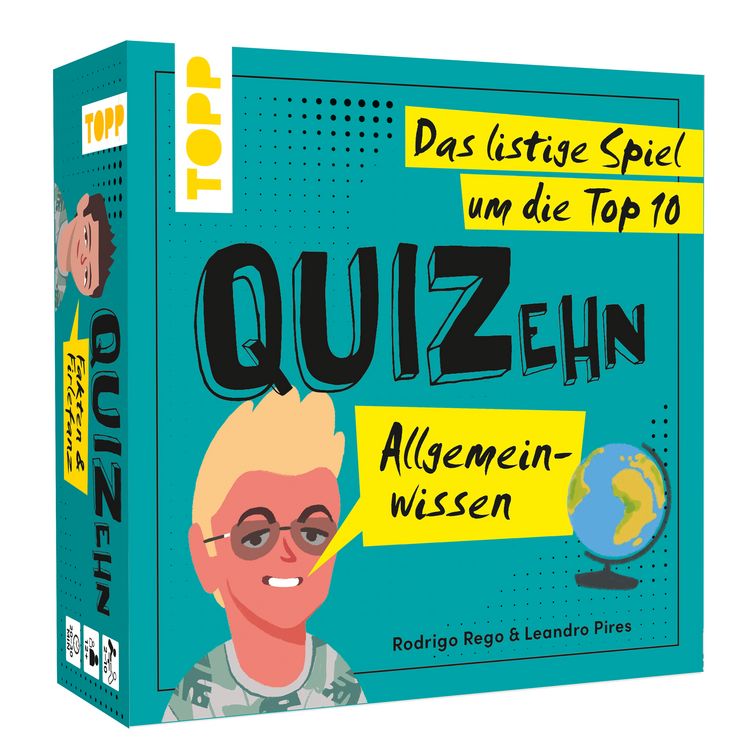 Produktbild: QUIZehn &ndash; Allgemeinwissen. Das listige Spiel um die Top 10
