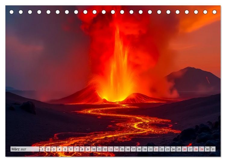 Produktbild: Naturgewalten - Ungez&auml;hmt und Unaufhaltsam (Tischkalender 2027 DIN A5 quer), CALVENDO Monatskalender