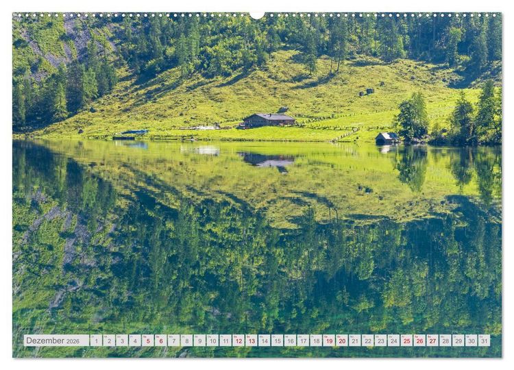 Produktbild: Malerische Seen in Bayern (hochwertiger Premium Wandkalender 2026 DIN A2 quer), Kunstdruck in Hochglanz