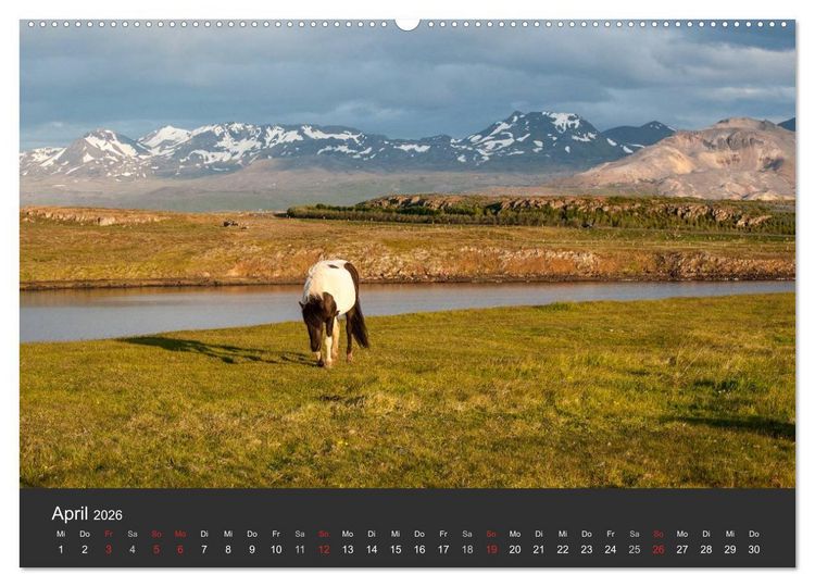 Produktbild: Island Highlights (hochwertiger Premium Wandkalender 2026 DIN A2 quer), Kunstdruck in Hochglanz