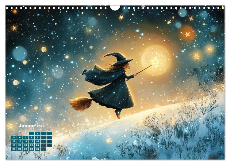 Produktbild: Zauber zur Mitternacht (Wandkalender 2026 DIN A3 quer), CALVENDO Monatskalender