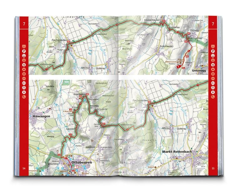 Produktbild: KOMPASS Wanderf&uuml;hrer Wandertrilogie Allg&auml;u, 84 Touren