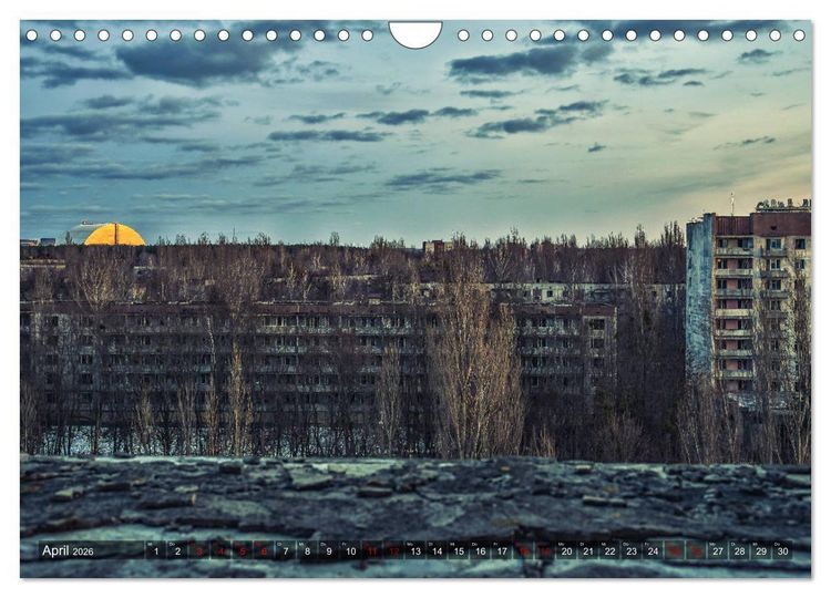 Produktbild: Tschernobyl - Prypjat - Die radioaktive Geisterstadt (Wandkalender 2026 DIN A4 quer), CALVENDO Monatskalender
