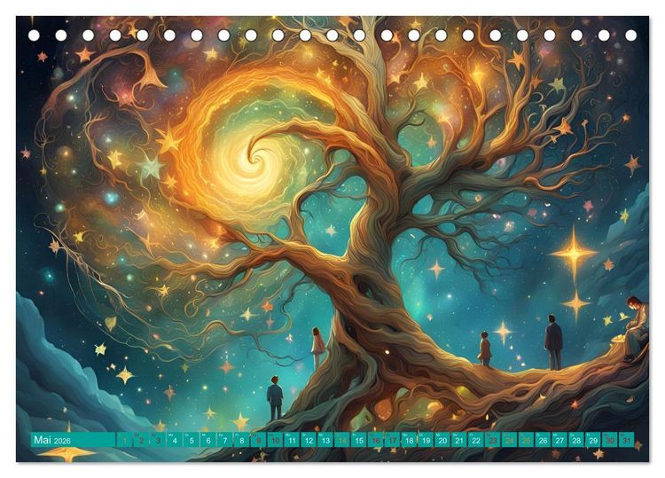 Produktbild: B&auml;ume wie Pers&ouml;nlichkeiten (Tischkalender 2026 DIN A5 quer), CALVENDO Monatskalender
