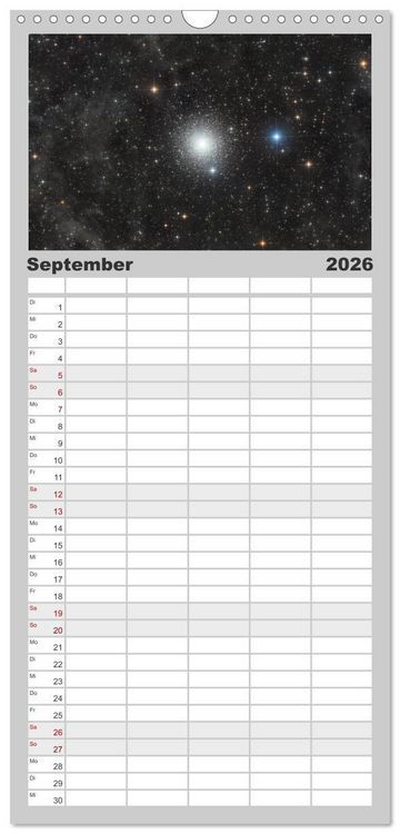 Produktbild: Familienplaner 2026 - Distant Luminosity: Eine fotografische Reise durch das Universum mit 5 Spalten (Wandkalender, 21 x 45 cm) CALVENDO