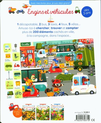 Produktbild: Engins et v&eacute;hicules : cherche, trouve et compte