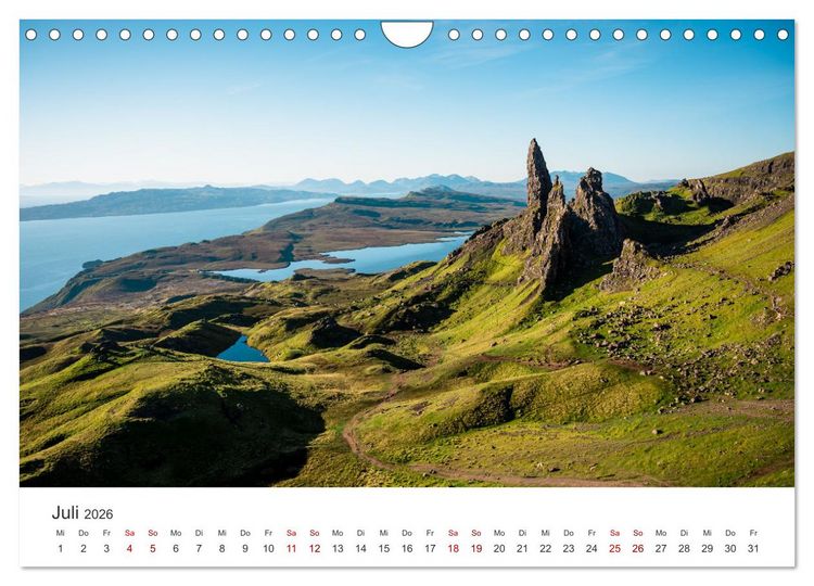 Produktbild: Schottland - Die wilde Sch&ouml;nheit der Highlands (Wandkalender 2026 DIN A4 quer), CALVENDO Monatskalender