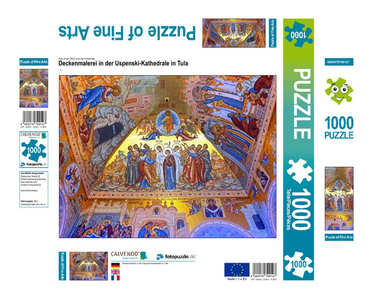 Produktbild: CALVENDO Puzzle Deckenmalerei in der Uspenski-Kathedrale in Tula | 1000 Teile Lege-Gr&ouml;&szlig;e 64x48cm Foto-Puzzle f&uuml;r gl&uuml;ckliche Stunden