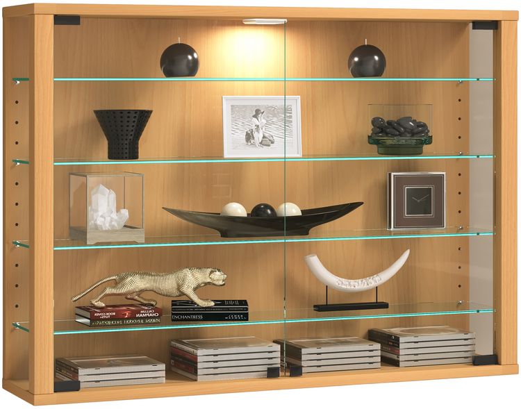 Produktbild: Wandvitrine H&auml;ngevitrine Glasvitrine Vitrosa L
