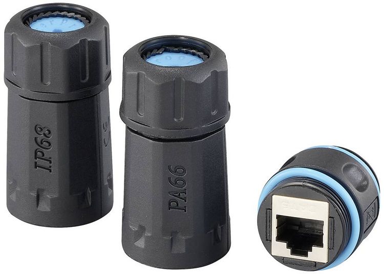 Produktbild: Renkforce RJ45 Netzwerk Adapter CAT 6 [1x RJ45-Buchse - 1x RJ45-Buchse] Schwarz