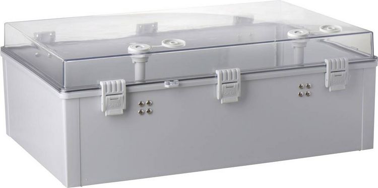 Produktbild: TRU COMPONENTS TC-PSC-40x60x22 Schaltschrank 400 x 600 x 220 ABS, Polycarbonat Hellgrau 1St.