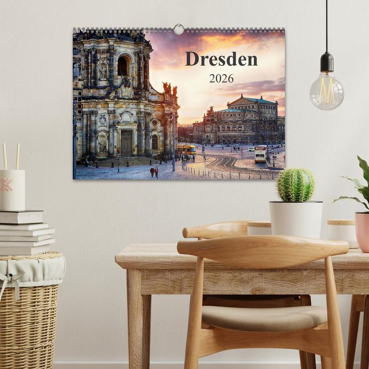 Produktbild: Dresden 2026 / Geburtstagskalender (Wandkalender 2026 DIN A3 quer), CALVENDO Monatskalender
