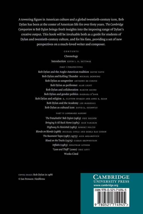 Produktbild: The Cambridge Companion to Bob Dylan