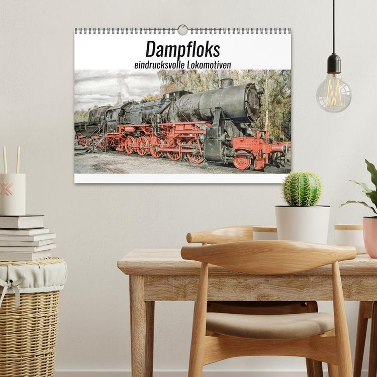 Produktbild: Dampfloks - eindrucksvolle Lokomotiven (Wandkalender 2026 DIN A3 quer), CALVENDO Monatskalender