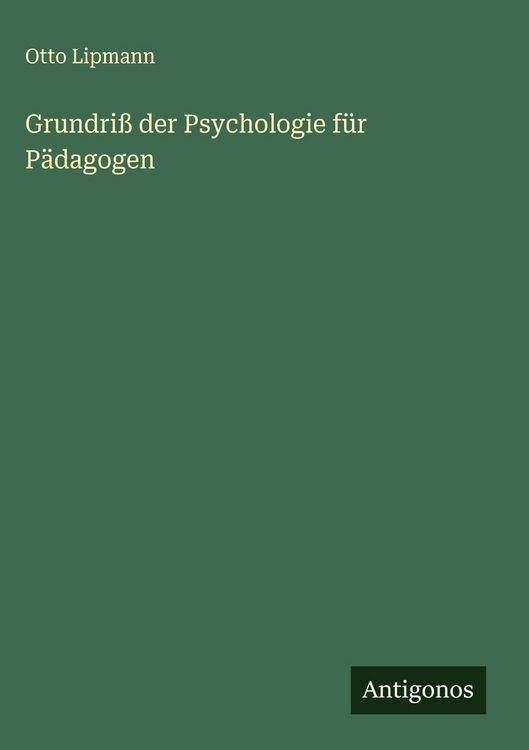 Produktbild: Grundri&szlig; der Psychologie f&uuml;r P&auml;dagogen