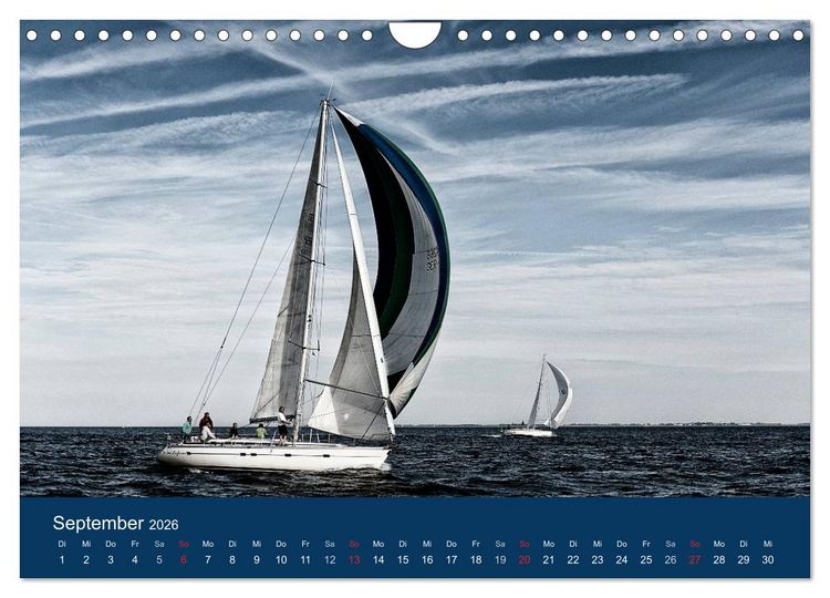 Produktbild: Segelregatta (Wandkalender 2026 DIN A4 quer), CALVENDO Monatskalender