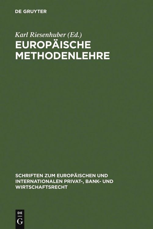 Produktbild: Europ&auml;ische Methodenlehre