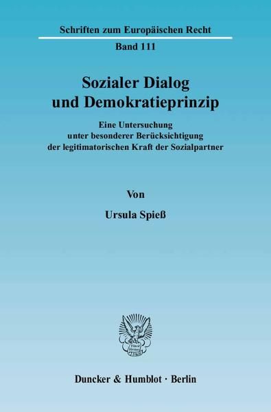 Produktbild: Sozialer Dialog und Demokratieprinzip.