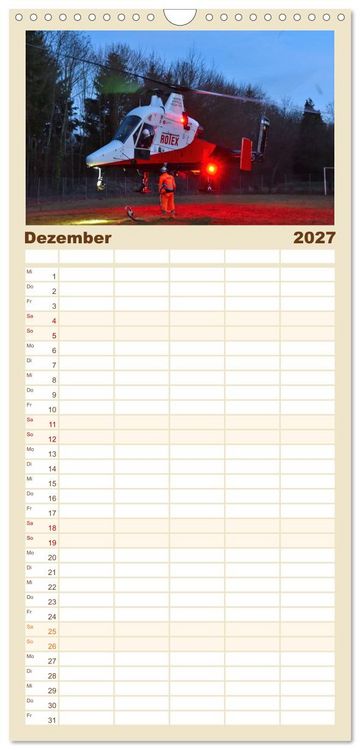 Produktbild: Familienplaner 2027 - Wo Kraft schwebt und Pr&auml;zision fliegt mit 5 Spalten (Wandkalender, 21 x 45 cm) CALVENDO