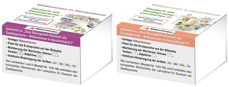 Produktbild: Willkommen in Deutschland - Lernkarten Deutsch als Zweitsprache I und II
