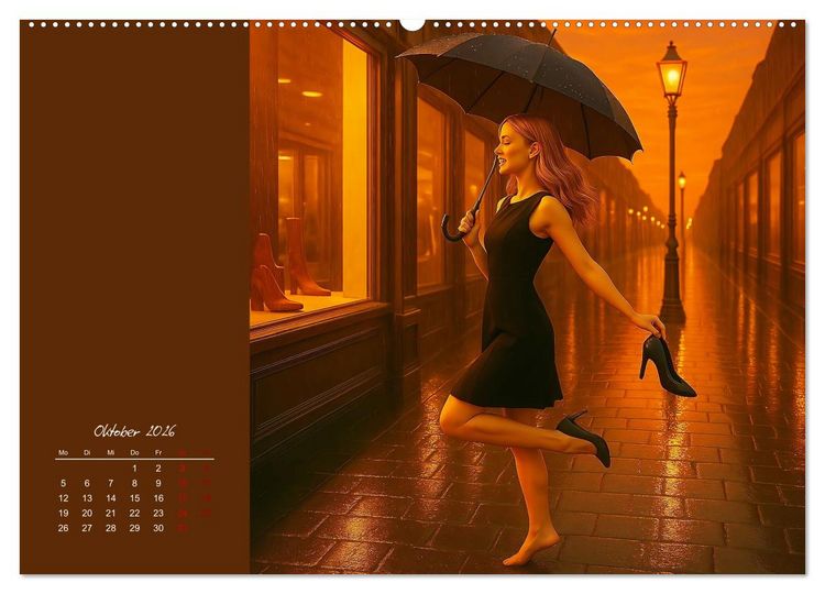 Produktbild: Stilvoll - Das kleine Schwarze (Wandkalender 2026 DIN A2 quer), CALVENDO Monatskalender