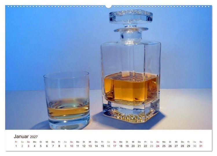 Produktbild: Whisky und Whiskey 2027. Sinnliche Impressionen (Wandkalender 2027 DIN A2 quer), CALVENDO Monatskalender