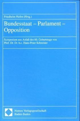 Produktbild: Bundesstaat, Parlament, Opposition