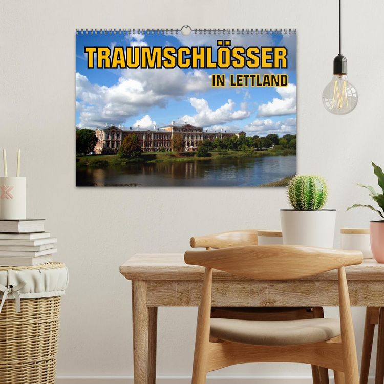 Produktbild: Traumschl&ouml;sser in Lettland (Wandkalender 2026 DIN A3 quer), CALVENDO Monatskalender