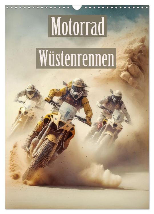 Produktbild: Motorrad W&uuml;stenrennen (Wandkalender 2026 DIN A3 hoch), CALVENDO Monatskalender