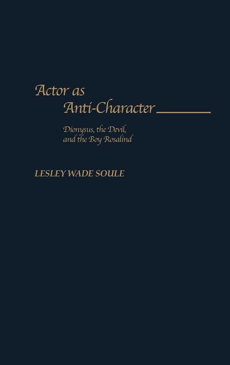 Produktbild: Actor as Anti-Character