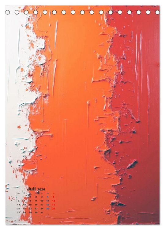 Produktbild: Rakel Kunst - Eine Form der k&uuml;nstlerischen Technik (Tischkalender 2026 DIN A5 hoch), CALVENDO Monatskalender