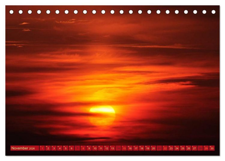 Produktbild: Die Sonne - 2026 (Tischkalender 2026 DIN A5 quer), CALVENDO Monatskalender