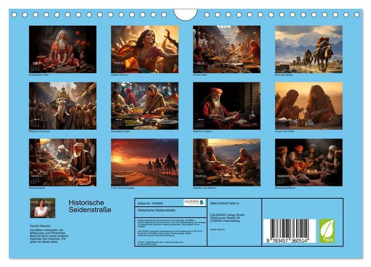 Produktbild: Historische Seidenstra&szlig;e (Wandkalender 2026 DIN A4 quer), CALVENDO Monatskalender