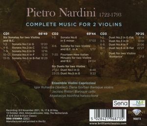 Produktbild: Nardini:Complete Music for 2 Violins