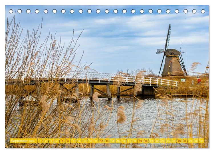 Produktbild: Feeling Holland (Tischkalender 2026 DIN A5 quer), CALVENDO Monatskalender