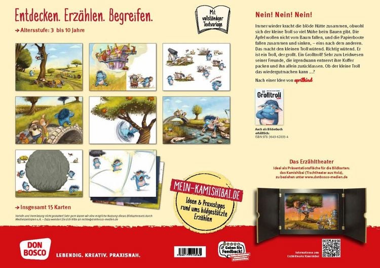 Produktbild: Der Grolltroll. Kamishibai Bildkartenset