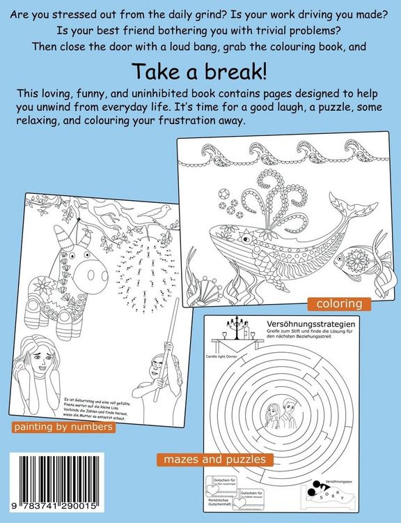 Produktbild: Take a break! - Coloring Book For Grown-Ups (For Colored Pencils)