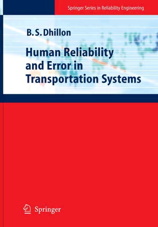 Produktbild: Human Reliability and Error in Transportation Systems