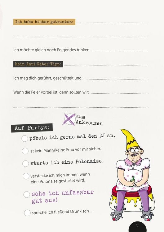 Produktbild: Let's Party: Party! Ausf&uuml;llbuch f&uuml;r Partyg&auml;ste