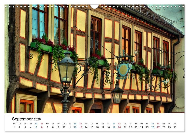 Produktbild: Michelstadt - Fachwerkromantik im Odenwald (Wandkalender 2026 DIN A3 quer), CALVENDO Monatskalender