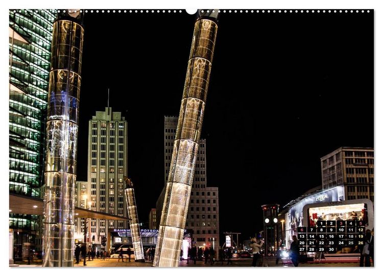 Produktbild: Berlin im Lichterglanz 2026 (Wandkalender 2026 DIN A2 quer), CALVENDO Monatskalender