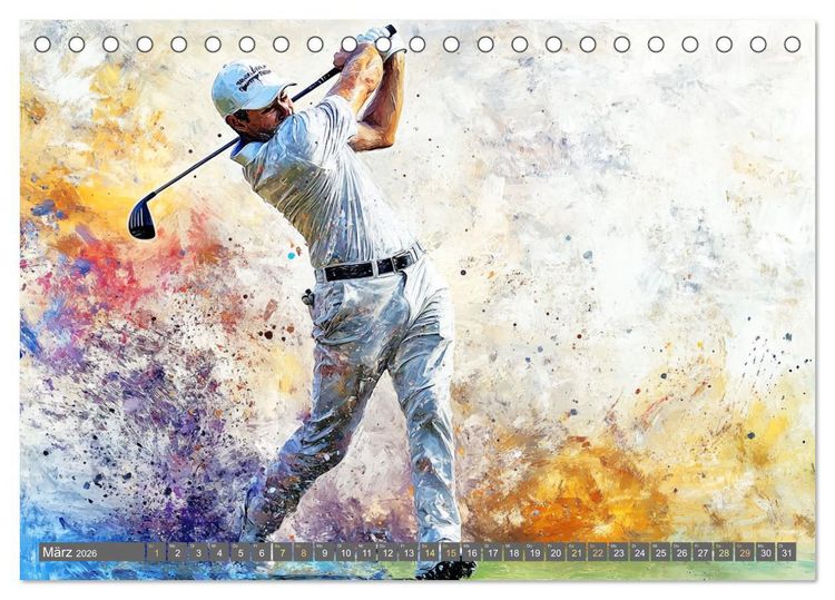 Produktbild: Kunst des Sports (Tischkalender 2026 DIN A5 quer), CALVENDO Monatskalender