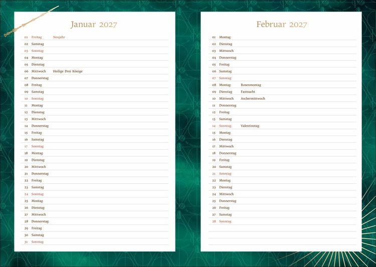 Grupo Erik Harry Potter Schulkalender 2025/2026 - Terminplaner Mit Hogwarts Design
