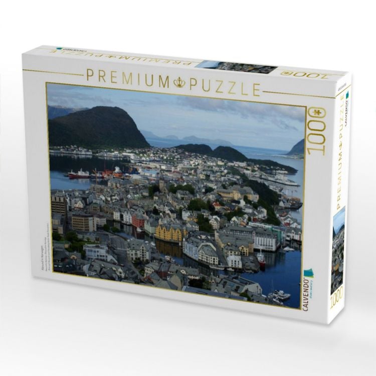 Produktbild: CALVENDO Puzzle Alesund in Norwegen | 1000 Teile Lege-Gr&ouml;&szlig;e 64x48cm Foto-Puzzle f&uuml;r gl&uuml;ckliche Stunden
