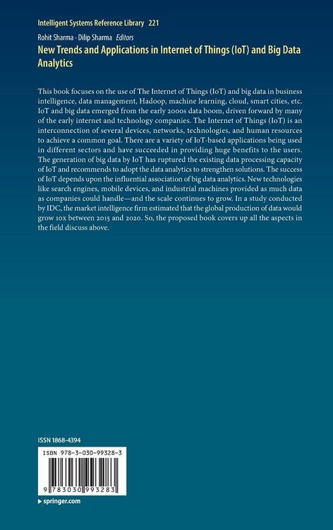 Produktbild: New Trends and Applications in Internet of Things (IoT) and Big Data Analytics