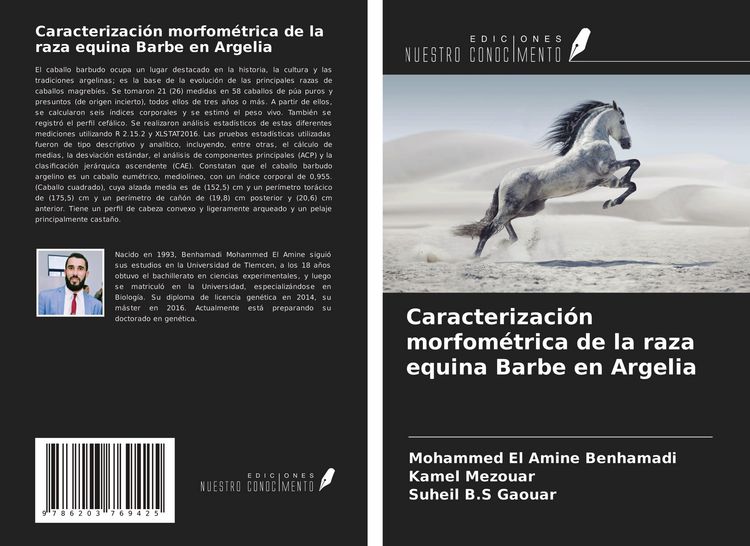 Produktbild: Caracterizaci&oacute;n morfom&eacute;trica de la raza equina Barbe en Argelia