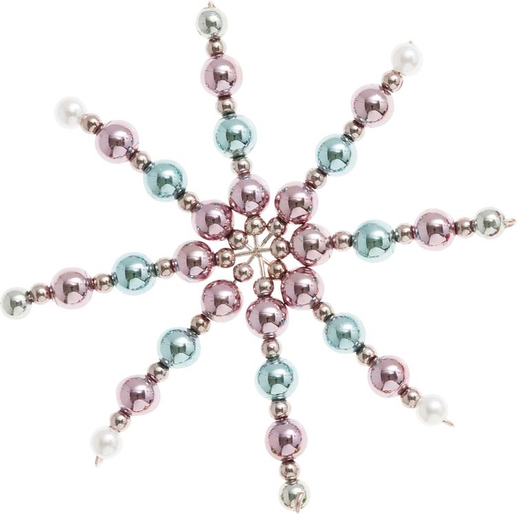 Produktbild: Folia Perlensterne-Set PASTELL, 340-teilig, rosa/gold/t&uuml;rkis/perlwei&szlig;/silber