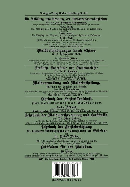 Produktbild: Untersuchungen &uuml;ber Raumgewicht und Druckfestigkeit des Holzes wichtiger Waldb&auml;ume