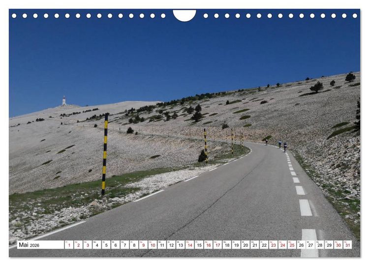 Produktbild: Mit dem Rennrad zum Mont Ventoux (Wandkalender 2026 DIN A4 quer), CALVENDO Monatskalender