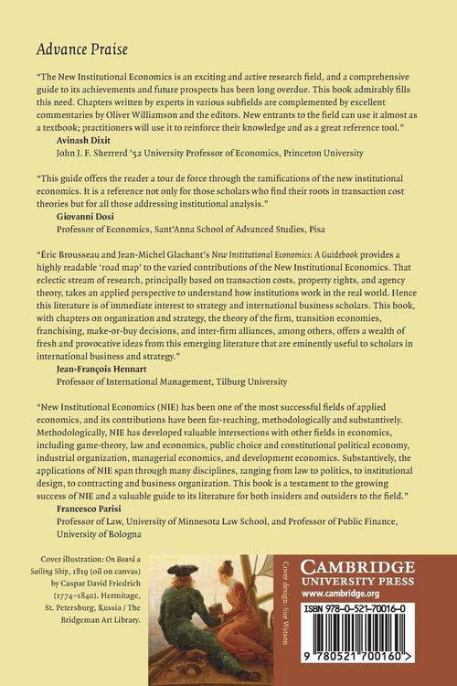 Produktbild: New Institutional Economics